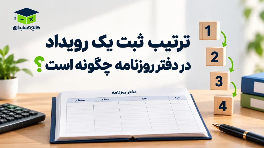 ترتیب ثبت یک رویداد در دفتر روزنامه چگونه است؟