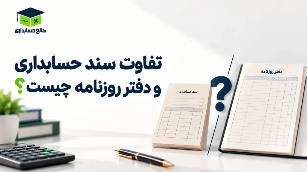 تفاوت سند حسابداری و دفتر روزنامه چیست؟